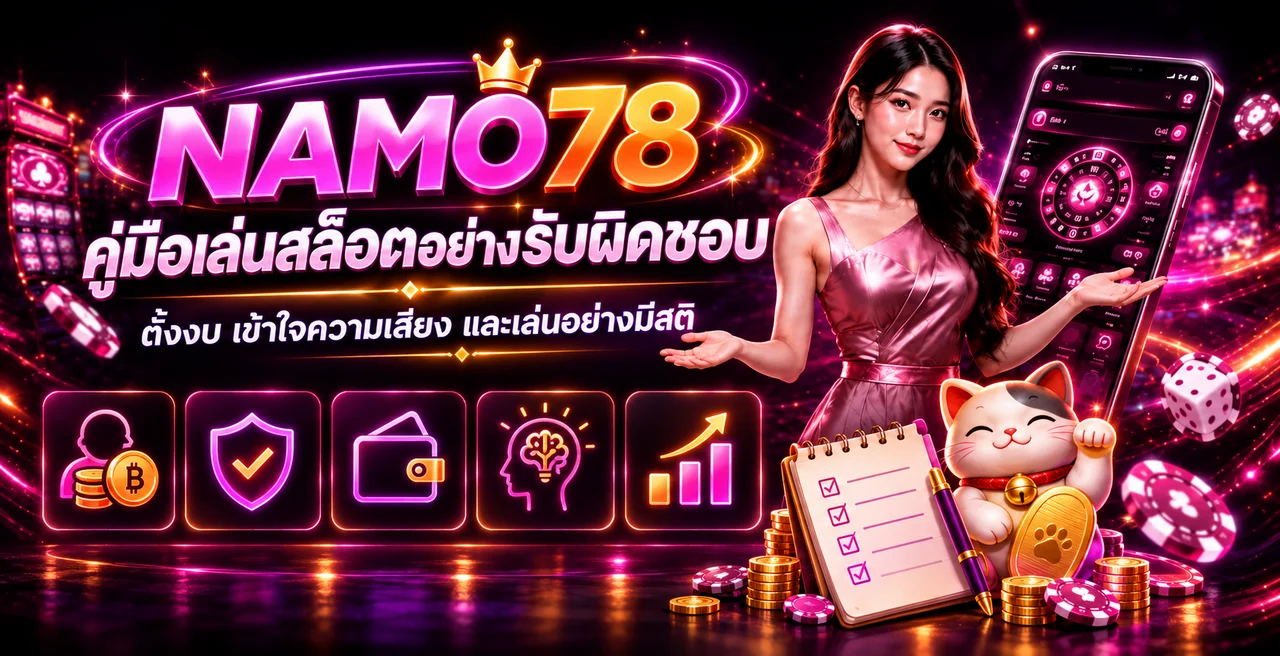 NAMO78 คู่มือเล่นสล็อตอย่างรับผิดชอบและตั้งงบ